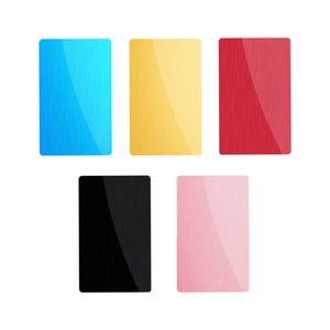 多色アルミニウム合金メタル名刺（100枚入り）