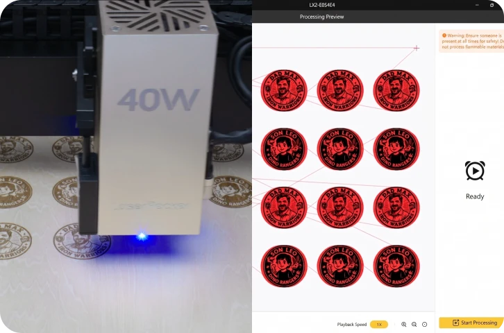 3Dプリント愛好家に最適なレーザー刻印ソフト：直感的なパス生成と使いやすい操作画面
