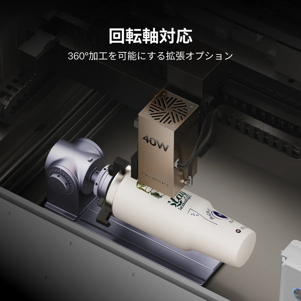 レーザーペッカー LX2 オールインワンレーザーカッター 回転軸対応 - LaserPecker.JP