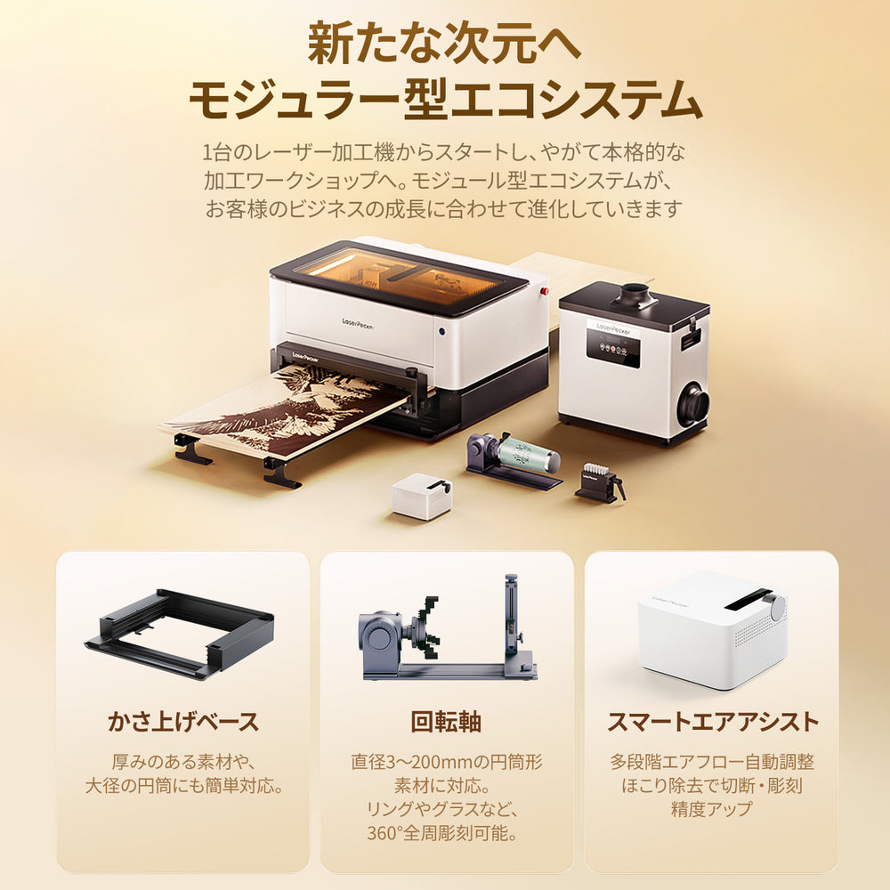 LaserPecker LX2 オールインワンレーザーカッター