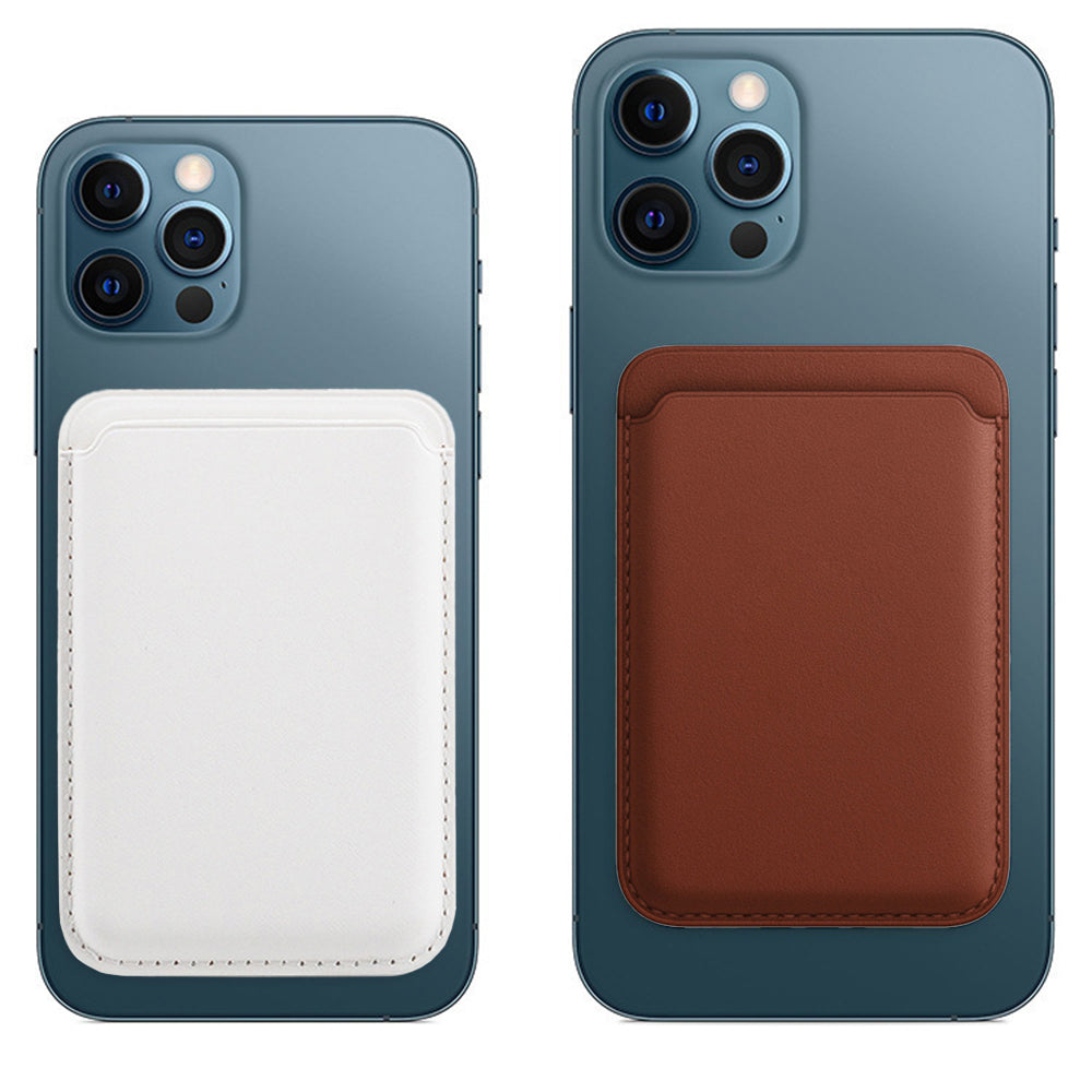 iPhone用磁気レザーフォンカードホルダー（2個）