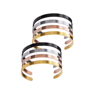 ステンレススチール ブレスレット、オープンデザイン (8 個入り) - LaserPecker.JP