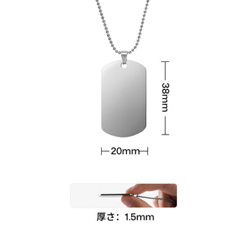 チタン鋼長方形キーホルダー (8 個入り) - LaserPecker.JP