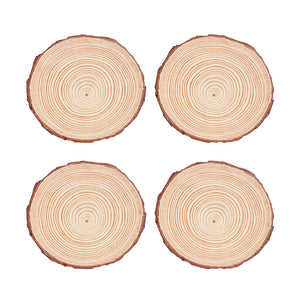 Wooden Coaster Round Wood Slice (4 pieces)