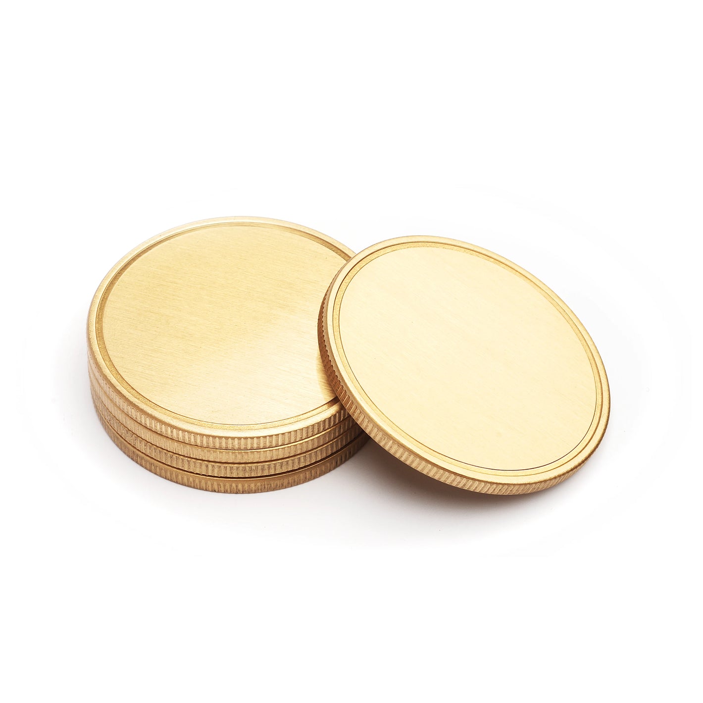 真鍮製ブランクコイン（5枚入り/10枚入り）- LaserPecker.JP